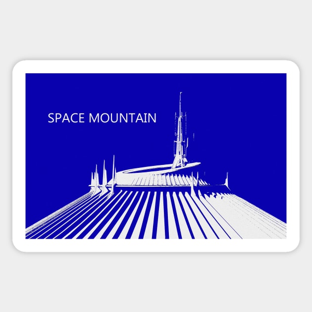 Space Mountain retro art Sticker by dltphoto
